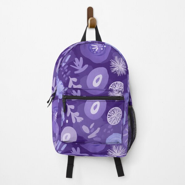 Item preview, Bold Violet Botanical Abstraction Seamless Pattern designed and sold by Moisky Patterns.