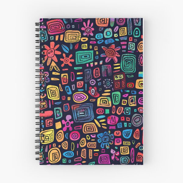 Item preview, Colorful Geometric Doodle Pattern – Vibrant Abstract Retro Art designed and sold by YourPrettyHome.