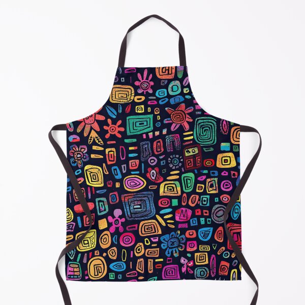 Item preview, Colorful Geometric Doodle Pattern – Vibrant Abstract Retro Art designed and sold by YourPrettyHome.