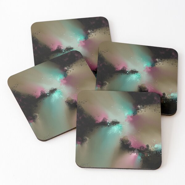 Item preview, Ethereal Burst - Turquoise Magenta Abstract designed and sold by Joey Santiago.