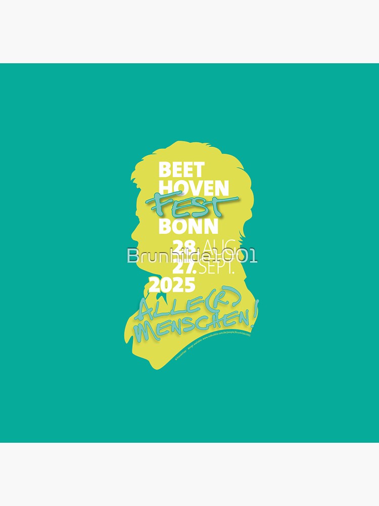 Thumbnail 3 von 3, Sticker, Ludwig van Beethoven - Festspiele Bonn - 28. August bis 27 September 2025 - lemone/green designt und verkauft von Brunhilde1001.