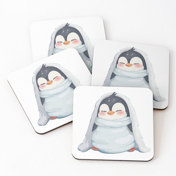 Item preview, Sleepy Penguin Burrito – Cute Cozy Animal Art designed and sold by SteveAllentc.