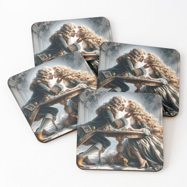 Item preview, King Louis XIV tenderly kisses his queen designed and sold by _RudeMango.