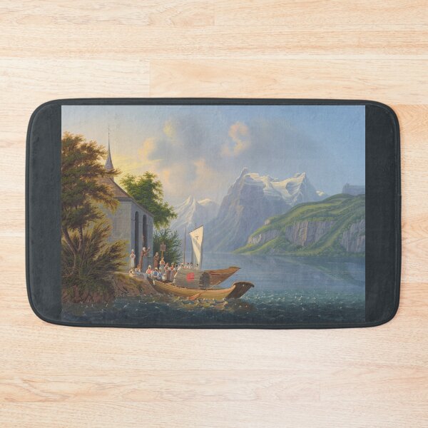 Item preview, Boat on a Lake in Switzerland designed and sold by 19th Century in Color.