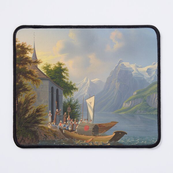 Item preview, Boat on a Lake in Switzerland designed and sold by 19th Century in Color.