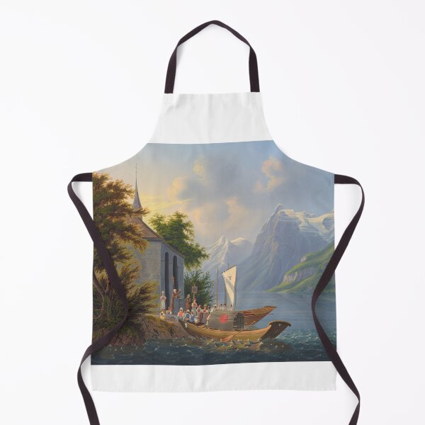 Item preview, Boat on a Lake in Switzerland designed and sold by 19th Century in Color.
