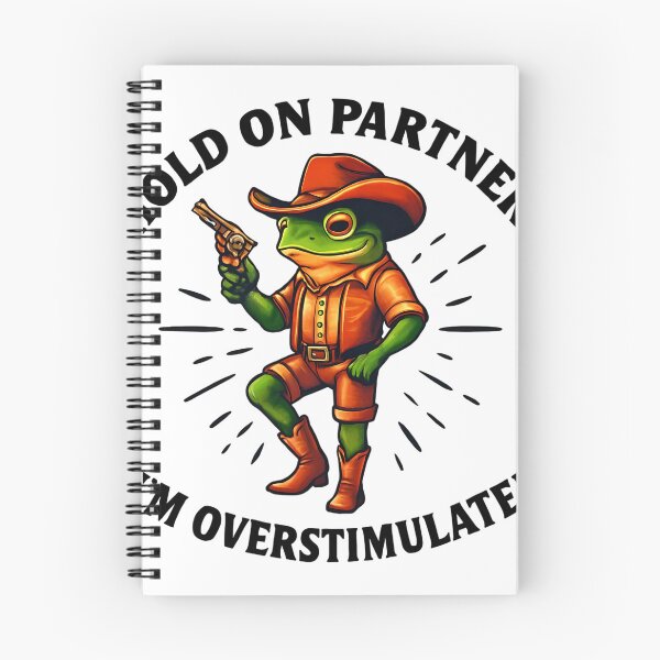 Item preview, Hold on Partner I'm Overstimulated Funny designed and sold by wabble997.