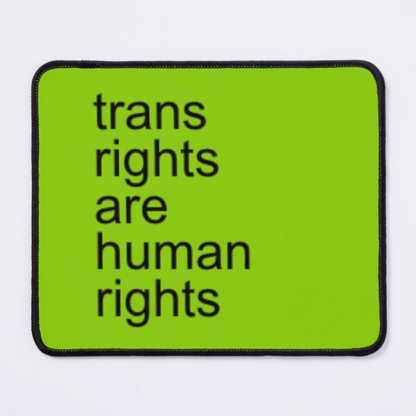 Item preview, Trans Rights Are Human Rights – Neon Green Brat Statement designed and sold by spooniecentral.