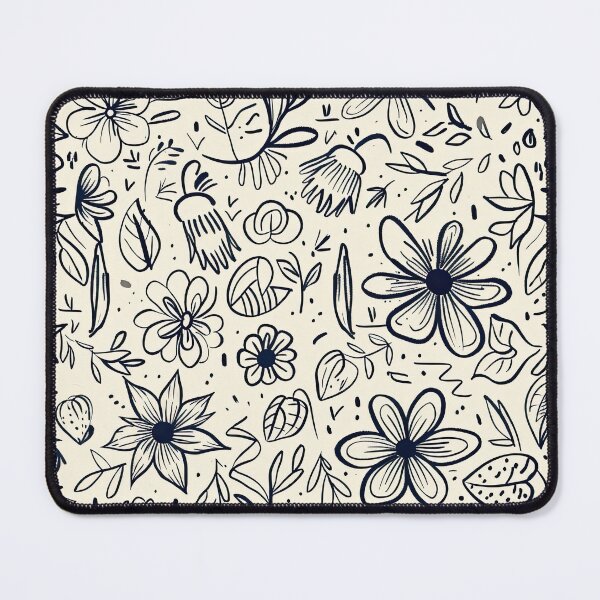 Item preview, Hand Drawn Floral Pattern – Minimal Botanical Line Art designed and sold by YourPrettyHome.