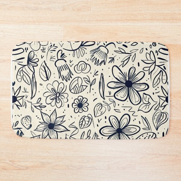 Item preview, Hand Drawn Floral Pattern – Minimal Botanical Line Art designed and sold by YourPrettyHome.