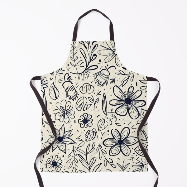 Item preview, Hand Drawn Floral Pattern – Minimal Botanical Line Art designed and sold by YourPrettyHome.