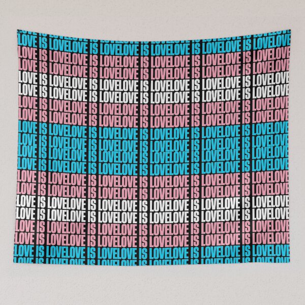 Item preview, LOVE IS LOVE Trans flag designed and sold by KILLIGREW-JACK.