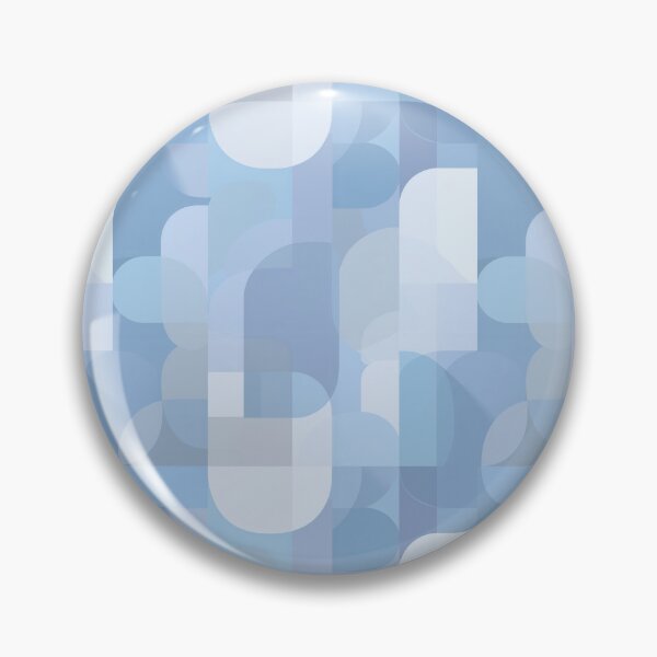 Item preview, Blue Geometric Overlap Minimalist Seamless Pattern designed and sold by Moisky Patterns.