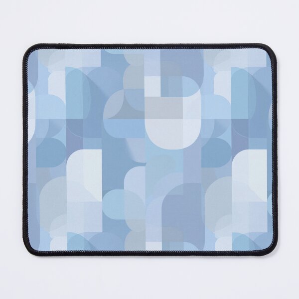 Item preview, Blue Geometric Overlap Minimalist Seamless Pattern designed and sold by Moisky Patterns.