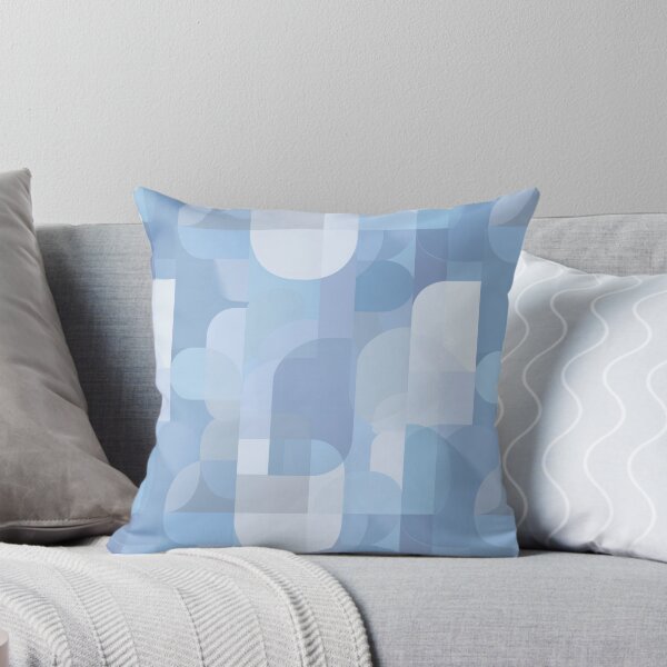 Item preview, Blue Geometric Overlap Minimalist Seamless Pattern designed and sold by Moisky Patterns.