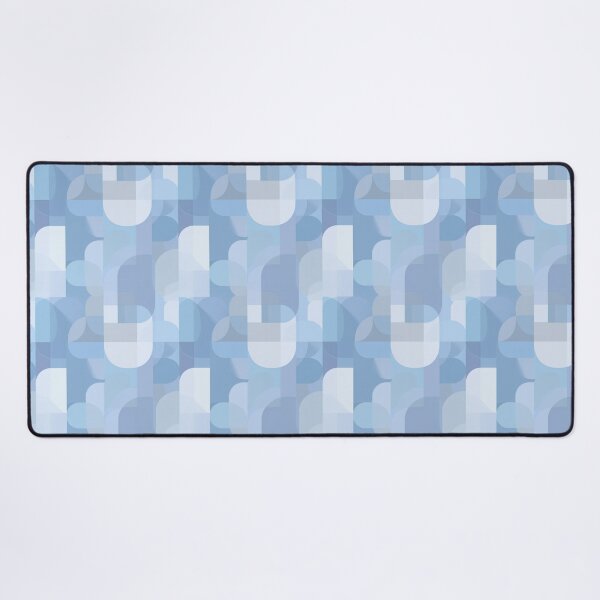 Item preview, Blue Geometric Overlap Minimalist Seamless Pattern designed and sold by Moisky Patterns.
