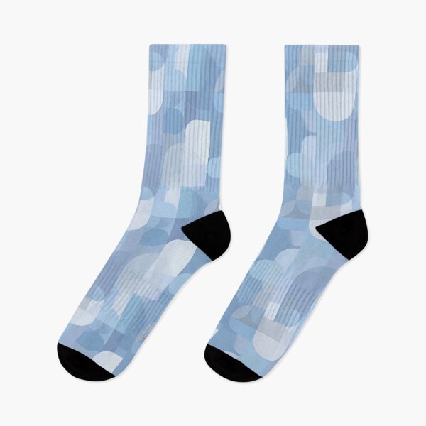 Item preview, Blue Geometric Overlap Minimalist Seamless Pattern designed and sold by Moisky Patterns.