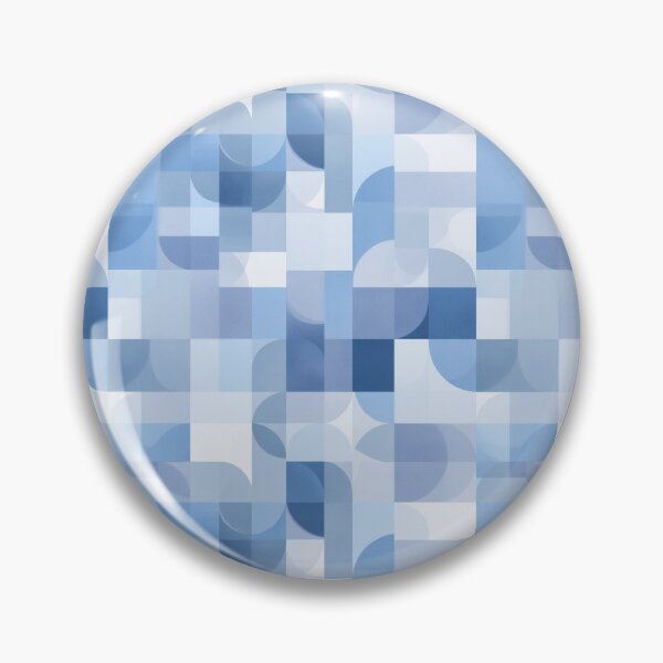 Item preview, Structured Blue Geometric Minimalist Seamless Pattern designed and sold by Moisky Patterns.