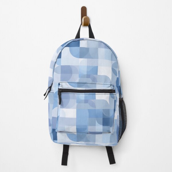 Item preview, Structured Blue Geometric Minimalist Seamless Pattern designed and sold by Moisky Patterns.