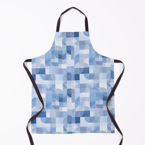 Item preview, Structured Blue Geometric Minimalist Seamless Pattern designed and sold by Moisky Patterns.