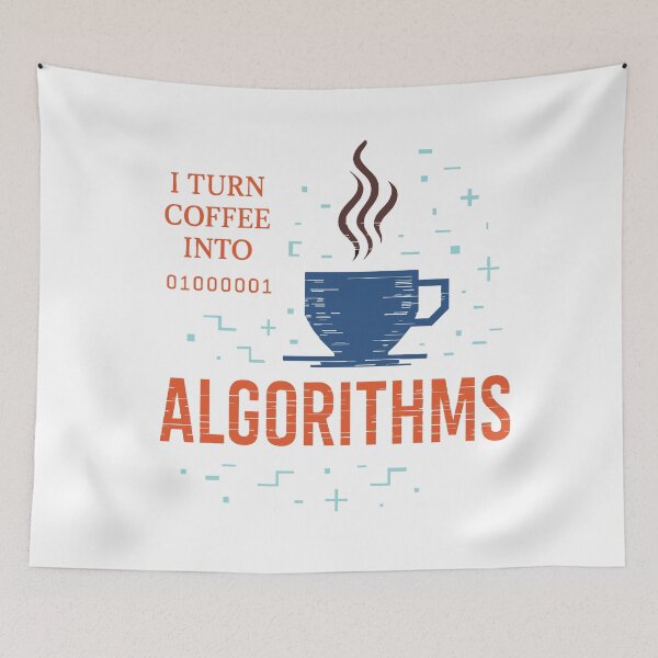 Item preview, I Turn Coffee Into Algorithms – Tech & Coffee Lovers Design designed and sold by Manyface Artistry.