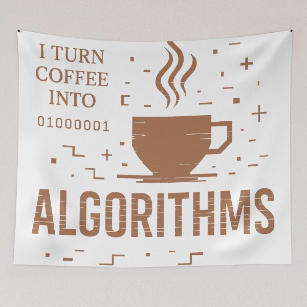 Item preview, I Turn Coffee Into Algorithms – Tech & Coffee Lovers Design designed and sold by Manyface Artistry.
