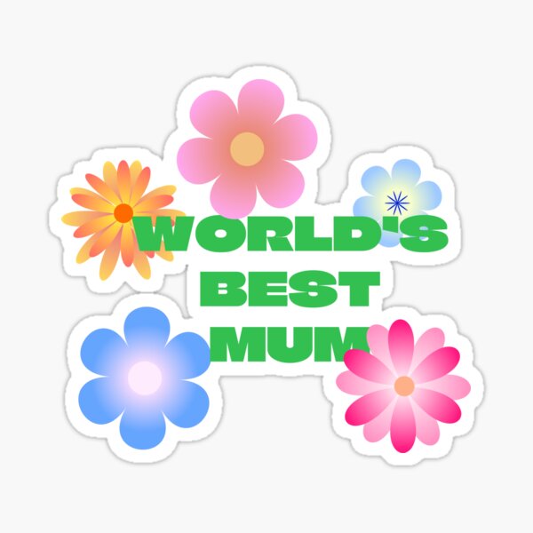 Item preview, World's Best Mum  designed and sold by helenprint.