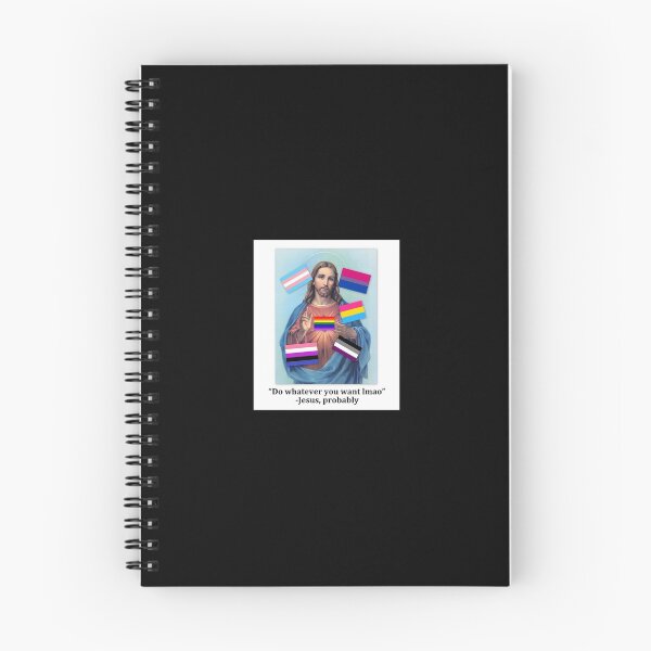 Item preview, queer jesus luvs u designed and sold by queermeme.