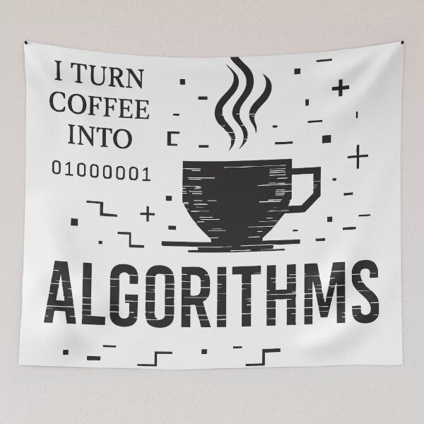 Item preview, I Turn Coffee Into Algorithms – Tech & Coffee Lovers Design designed and sold by Manyface Artistry.