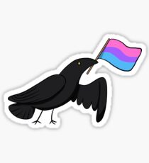 Pride Corvids - Bi Sticker