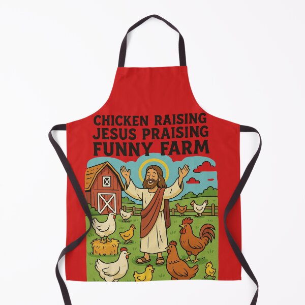 Item preview, Chicken Raising Jesus Praising Funny Farm designed and sold by gpkool.