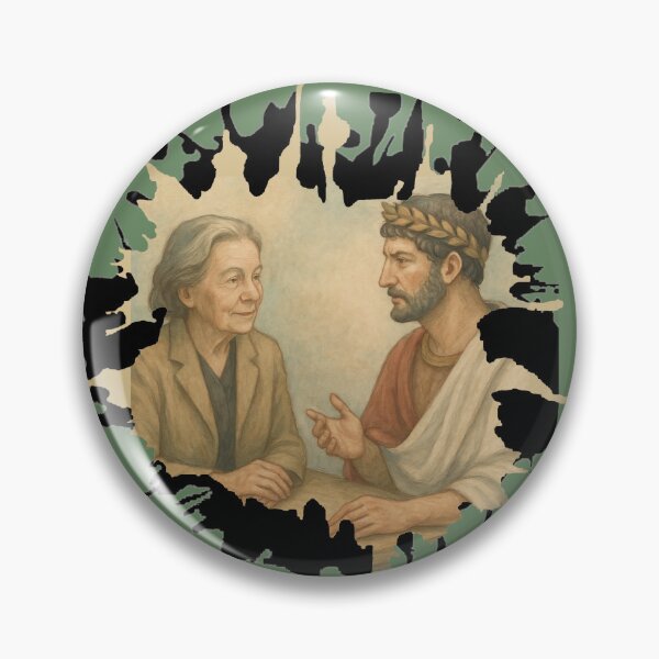 Item preview, Marguerite talks with Adriano designed and sold by painterfrank.