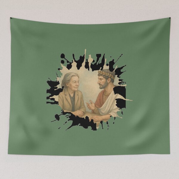 Item preview, Marguerite talks with Adriano designed and sold by painterfrank.