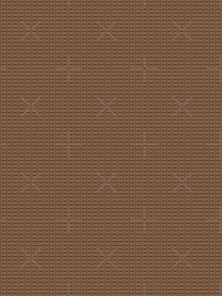 Simple Knotwork in Tan on Brown by Sarinilli
