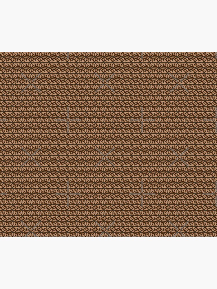 Simple Knotwork in Tan on Brown by Sarinilli