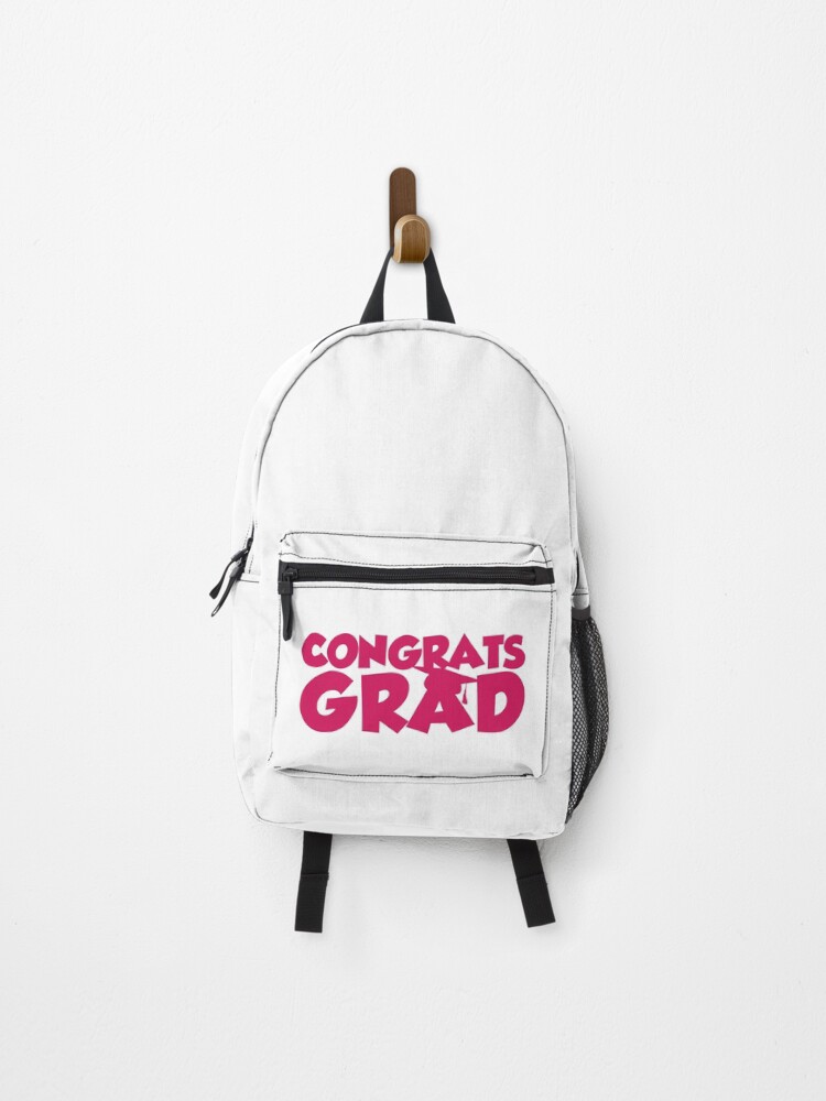 Thumbnail 1 of 3, Backpack, Congrats Grad Pink designed and sold by Rpadnis.