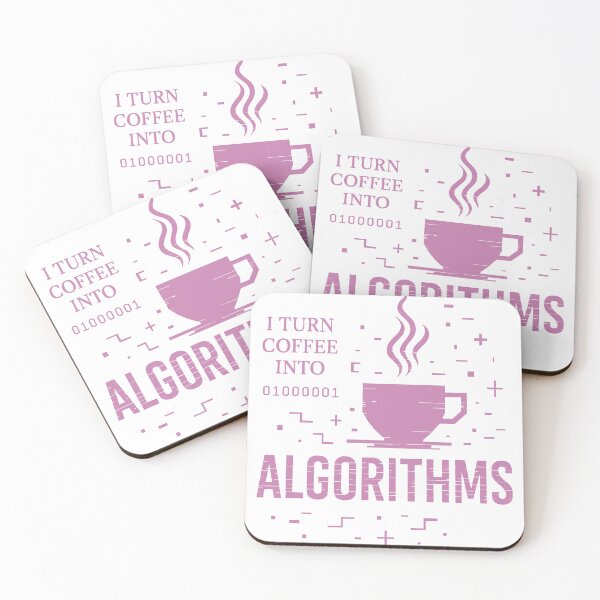 Item preview, I Turn Coffee Into Algorithms – Tech & Coffee Lovers Design designed and sold by Manyface Artistry.