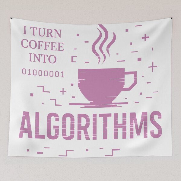 Item preview, I Turn Coffee Into Algorithms – Tech & Coffee Lovers Design designed and sold by Manyface Artistry.