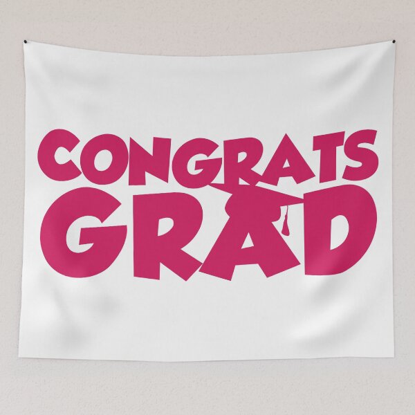 Item preview, Congrats Grad Pink designed and sold by Designed By Rachel.