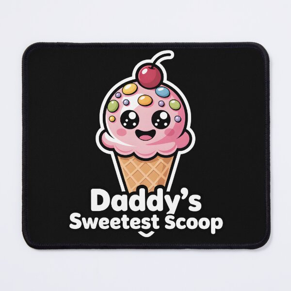 Item preview, Fathers Day Ice Cream Toddler Girl Scoop Daddy Pink designed and sold by clothesy7.