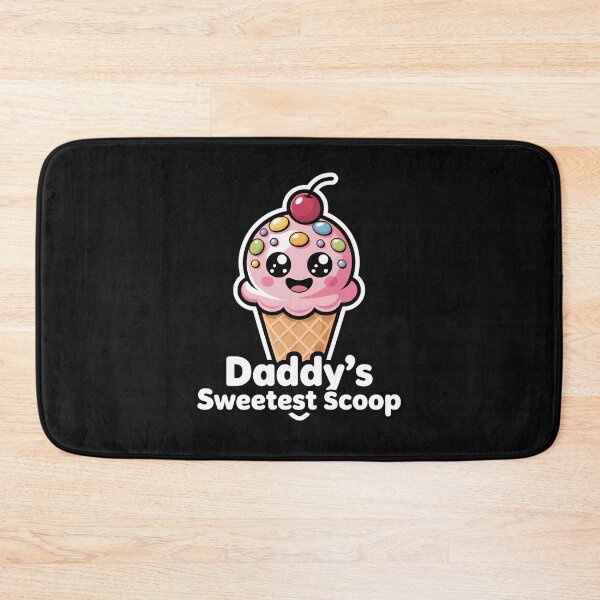 Item preview, Fathers Day Ice Cream Toddler Girl Scoop Daddy Pink designed and sold by clothesy7.