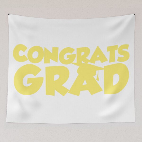 Item preview, Congrats Grad Yellow designed and sold by Designed By Rachel.