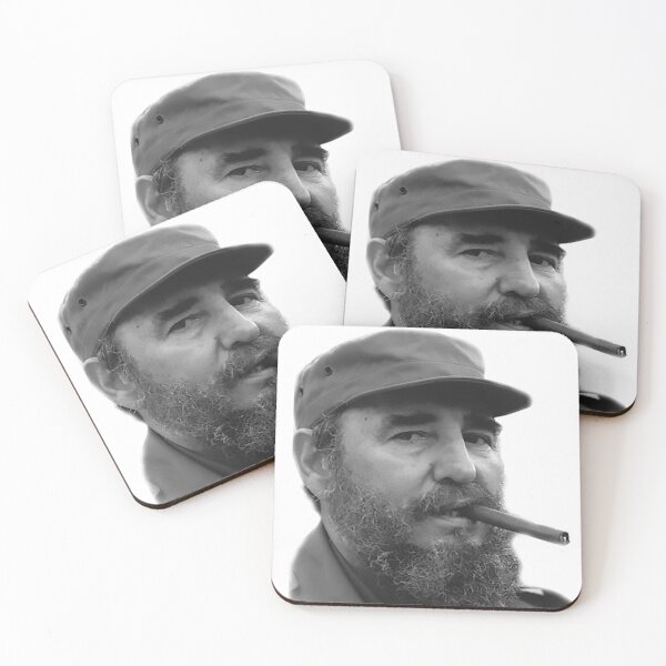 Item preview, Fidel Castro with a Cigar | Marxist-Leninist Design for Stickers, Apparel & Accessories | Cuban Revolutionary Leader Art & Retro Communist Symbolism designed and sold by RevolutionToday.