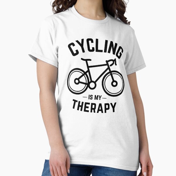 Item preview, Cycling Is My Therapy Design - Inspirational Bike Riding Quote for Mental Health, Fitness Enthusiasts & Outdoor Lovers - Unique Cyclist Gift Idea designed and sold by BMLprint ⭐⭐⭐⭐⭐.