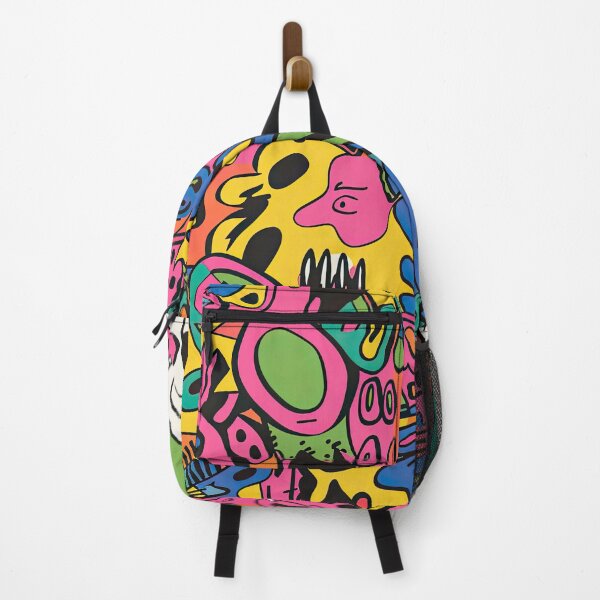 Item preview, Colorful Abstract Monster Doodle Pattern – Funky Urban Pop Art designed and sold by YourPrettyHome.