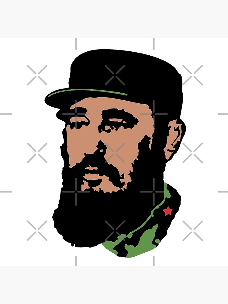Fidel Castro in Color Vibrant Marxist Design for Stickers, Apparel  Accessories Cuban Revolutionary Leader Art Anti-Imperialist Symbolism  Art