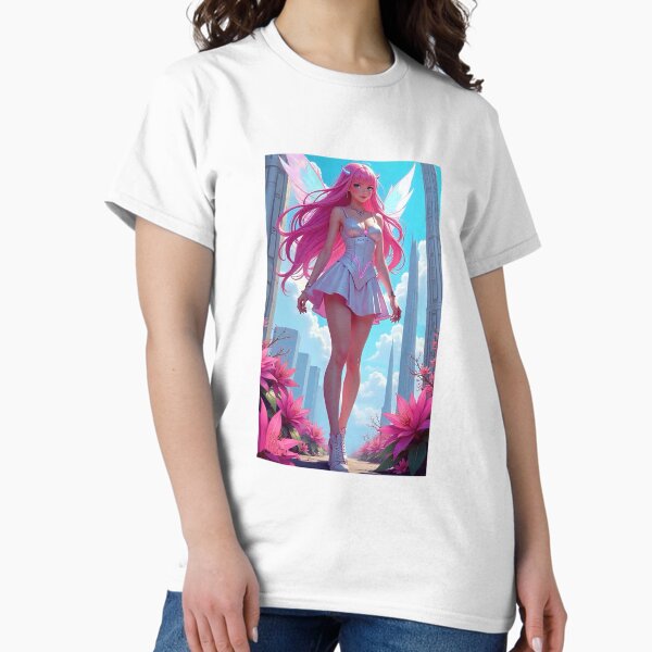 Item preview, Cute futuristic pink fairy designed and sold by MagicsDreams.