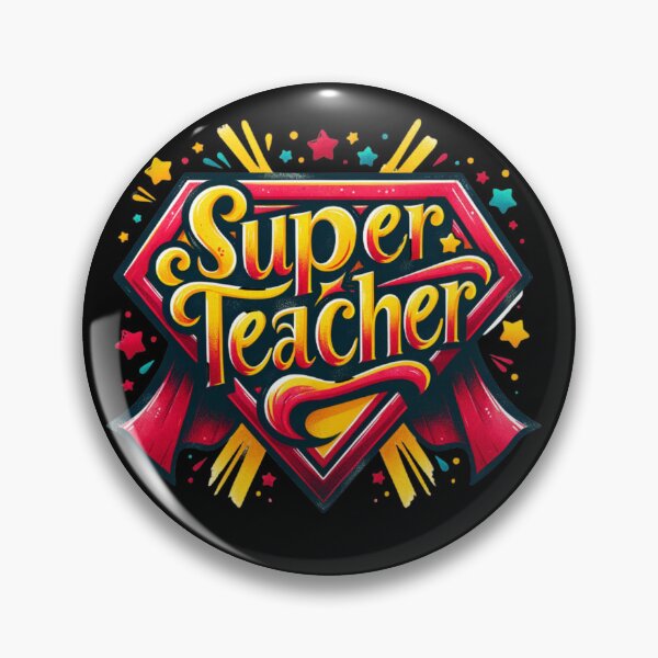 Item preview, Super Teacher Graphic Design: Heroic thank you for dedicated teachers – vector illustration in comic style designed and sold by KolbaVison.