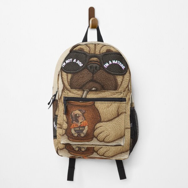 Item preview, Cool Dog Mateando" – The Most Mate-Drinking Pug designed and sold by Sofiabenit1.