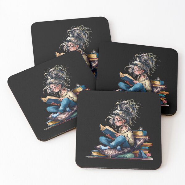Item preview, Comic Design: Reading Student, Books, Pillow - Motif for Creative Minds designed and sold by KolbaVison.